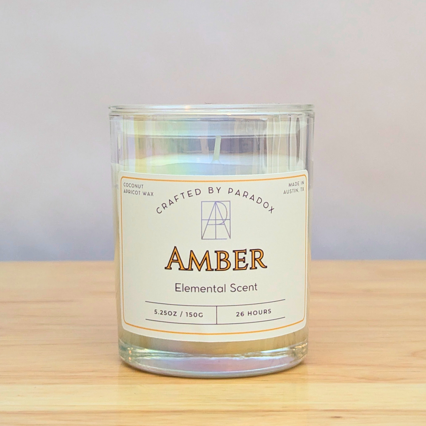 Amber Elemental Candle