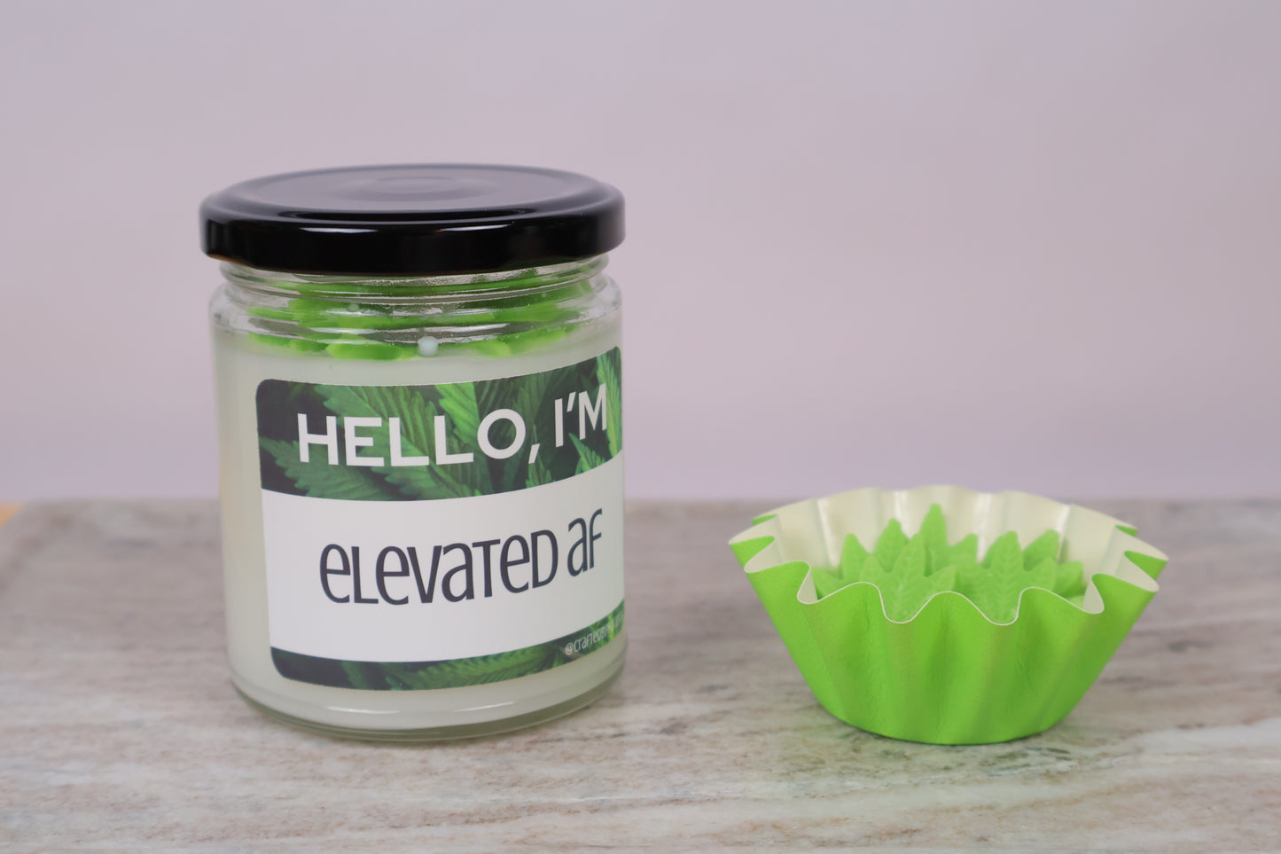 "Hello, I'm Elevated AF" Candle