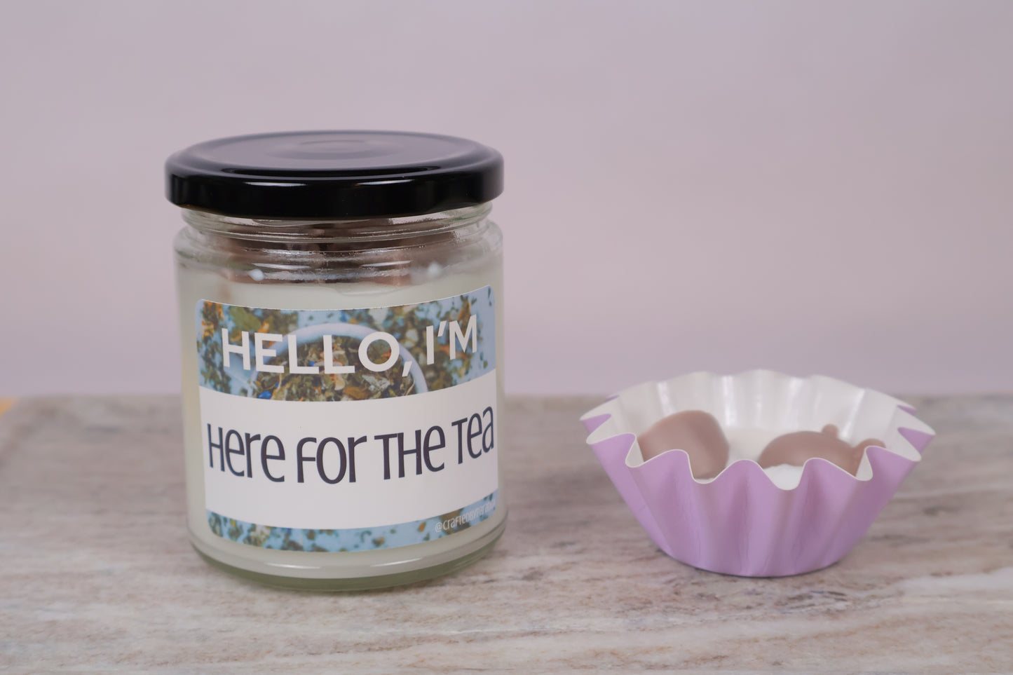 "Hello, I'm Here for the Tea" Candle