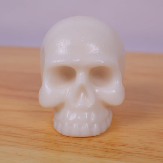 White Skull Candle